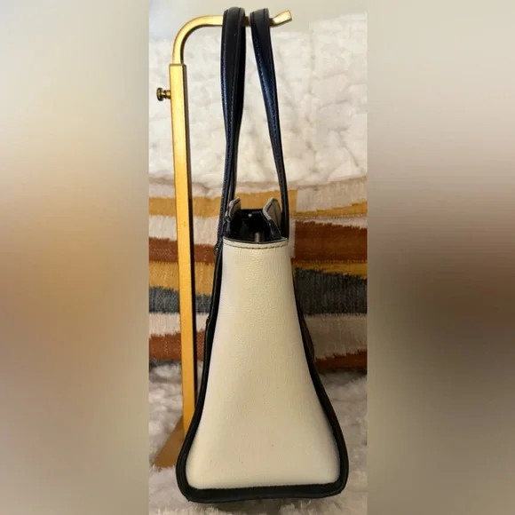 Kate Spade Patterson Drive Small Geraldine Satchel Black & Cement, MSRP $329 - Picture 4 of 10